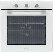 Духовой шкаф KRONA ALPHA 60 WH (78 л / до 260 °C / Белое стекло / Каталитич. очистка / Телескоп. направляющие(x1) / А)