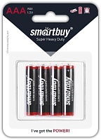 Батарейки BL4 Smartbuy R03/4B (48/960) (SBBZ-3A04B) солевая BL-4 (цена за 4 шт.)