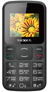 Телефон мобильный teXet TM-B208, черный чехол mypads forever young для texet tm b208