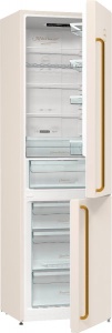 Холодильник Gorenje NRK6202CLI (Classico / Объем - 331 л / Высота - 200см / A++ / Бежевый / NoFrost) холодильник gorenje nrk6192aw4 advanced объем 302 л высота 185см a белый nofrost