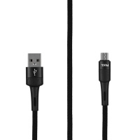 Кабель TFN ENVY micro-USB - USB, плетеный, 1.2 метра, черный (TFN-C-ENV-MIC1MBK)