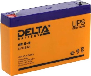 Батарея 6V/12Ah DELTA HR 6-12 клеммы F1 батарея exegate 6v 12ah exg6120