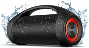 Беспроводная портативная колонка SVEN PS-370 / 40W / TWS / microSD / USB / FM / Bluetooth / IPx5 / Батарея 2*3600mAh / Подсветка / Чёрный / пластик