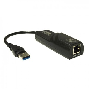 Сетевой адаптер USB KS-is KS-312 USB 3.0-RJ45 10/100/1000 Мбит/сек фотографии