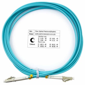 Шнур оптический duplex Cabeus FOP-50-LC-LC-3m LC-LC 50/125 mm OM3 3м LSZH lc upc om4 duplex fiber optic patch cord lszh jacket 2 0mm jumper cable 1 3 5 10 20 30m 10pcs