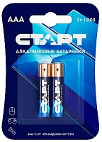 Батарейки BL2 СТАРТ LR03-BL2 алкалиновая BL2 (цена за 2 шт.)