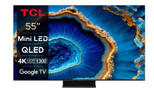 Телевизор TCL 55C805 4K UHD Google TV SMART QD-Mini LED 144Hz VRR телевизор жк 98 tcl 98 qled 4k googletv pqi 3700 hdr premium dvb t2 c s2 120 гц 2 1 onkyo 2х15вт 20вт 4 hdmi 2 usb black