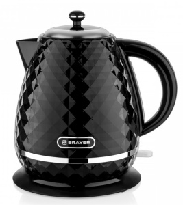 Чайник Brayer BR1008BK (2200Вт / 1,7л / пластик / черный) чайник электрический бердск эчтз 1 7 220