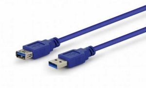 цена Удлинитель USB 3.0 A - USB 3.0 A GEMBIRD (CCP-USB3-AMAF-10), розетка-вилка, премиум качество, длина - 3 метра