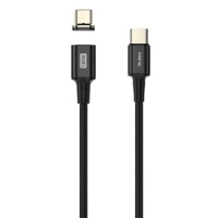 Кабель Olmio MagCable PD100 USB Type-C - USB Type-C, PD 100Вт, 1,5 метра, чёрный Чёрный