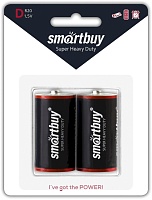 Батарейки BL2 Smartbuy R20/2B (12/96) (SBBZ-D02B) солевая (BL-2)