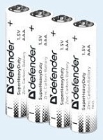 Батарейки BL4 DEFENDER Батарейка солевая R03-4S AAA, Zinc (цинк) 4 шт (цена за 4 шт.)
