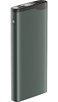 Портативная батарея OLMIO QL-10 (22.5W PD/ Quick Charge) 10000мАч, серая, металл