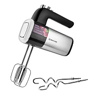 Миксер Brayer BR1302 (800 Вт / ручной / скоростей 5 / корпус нерж. сталь / насадок 4 шт / турборежим / чёрный)