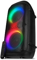 Беспроводная портативная колонка SVEN PS-800 / 100W / TWS / microSD / USB / FM / Bluetooth /  Батарея 2*4400mAh / LED подсветка / дисплей / караоке /