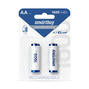 цена Аккумулятор R6 1600mAh Smartbuy BL-2 (аккум-р 1.2В) SBBR-2A02BL1600
