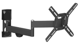 Кронштейн для ТВ BARKAN AL240 чёрный, для 13-43, наклон 15°, поворот 180°, нагрузка до 25 кг, расстояние до стены 59-445 мм
