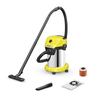 Пылесос Karcher WD 3 S V-19/4/20 1.628-141.0 (1000 Вт, мусоросборник 19 л, желтый/нерж.сталь)