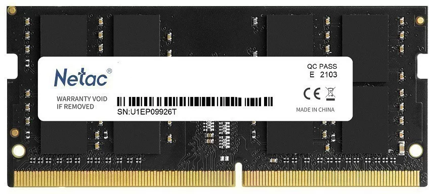 Память DDR4 SODIMM 4Gb 2666MHz Netac Basic NTBSD4N26SP-04-0