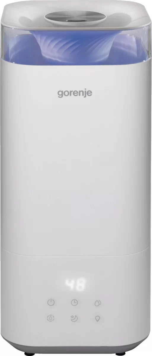 Увлажнитель воздуха Gorenje H50W (ультразвуковой / 26 Вт / 20 м² / 5 л / 210 мл/ч / белый) -0