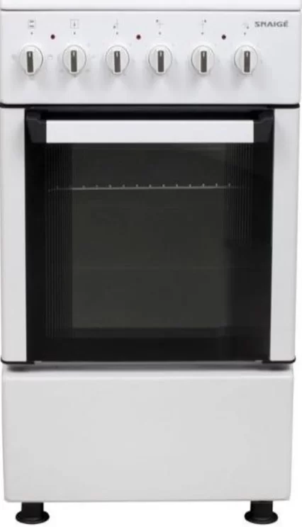 Плита газовая Snaige SNFG-50W (Белая / Электроподжиг / Газконтроль духовки)-1