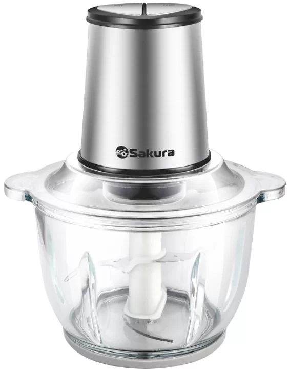 Измельчитель Sakura SA-6245BS (600 Вт/ 2000 мл/ чаша стекло)-0