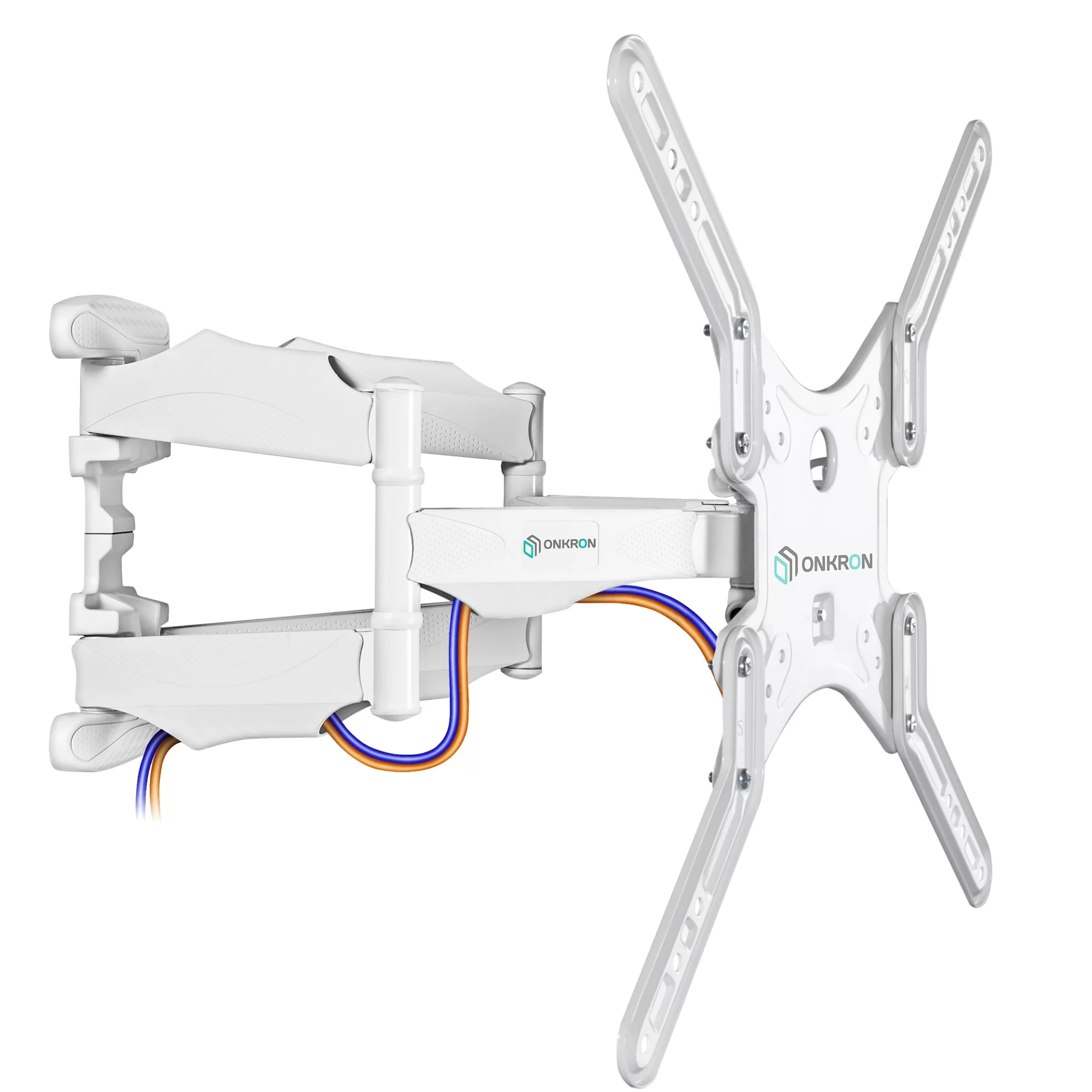 Кронштейн для ТВ ONKRON M5-W белый, для 37"-70", наклон 10°, поворот 140°, нагрузка до 36,4 кг, расстояние до стены 42-452 мм-0