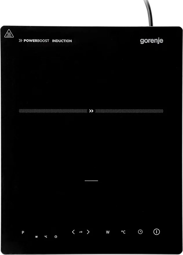 Плитка индукционная Gorenje ICR2000SP (1 конфорка / Стеклокерамика / 2000 Вт / Черный)-0