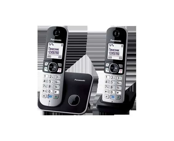 Телефон Panasonic KX-TG6812RUB 2 трубки-0