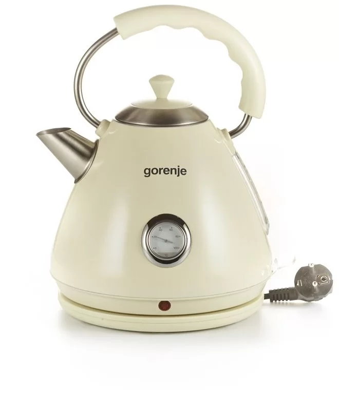 Чайник Gorenje K17CLI (2200 Вт / 1.7л / металл / бежевый)-0