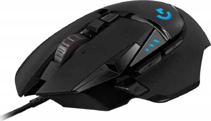Проводная игровая мышь Logitech G502 HERO, (Проводная 2.1м/25600 dpi), Черная-0