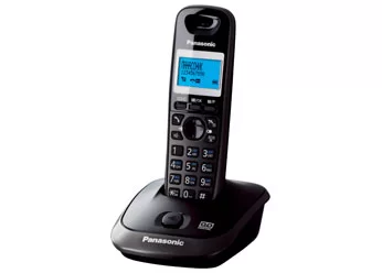 Телефон Panasonic KX-TG2521RUT (темно-серый металлик)-0