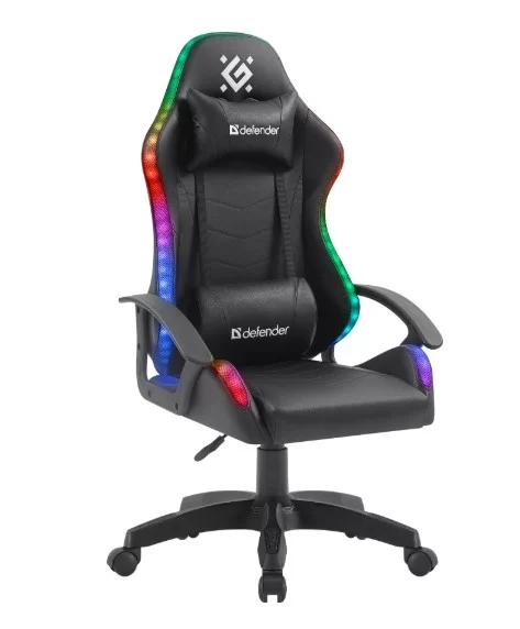 Игровое кресло Defender Factor X RGB, черный-0