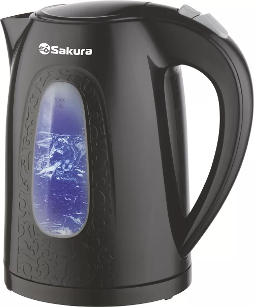 Чайник Sakura SA-2345BK (2200 Вт / 2 л / пластик / чёрный)-0