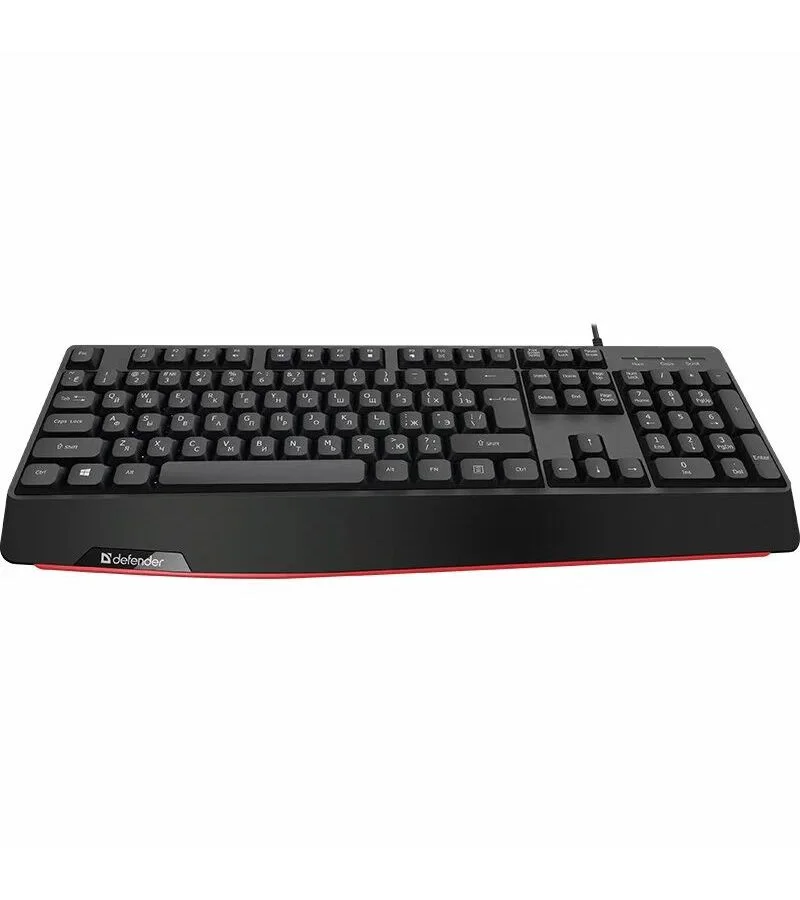 Клавиатура проводная Defender ATOM HB-546, USB, черный-0