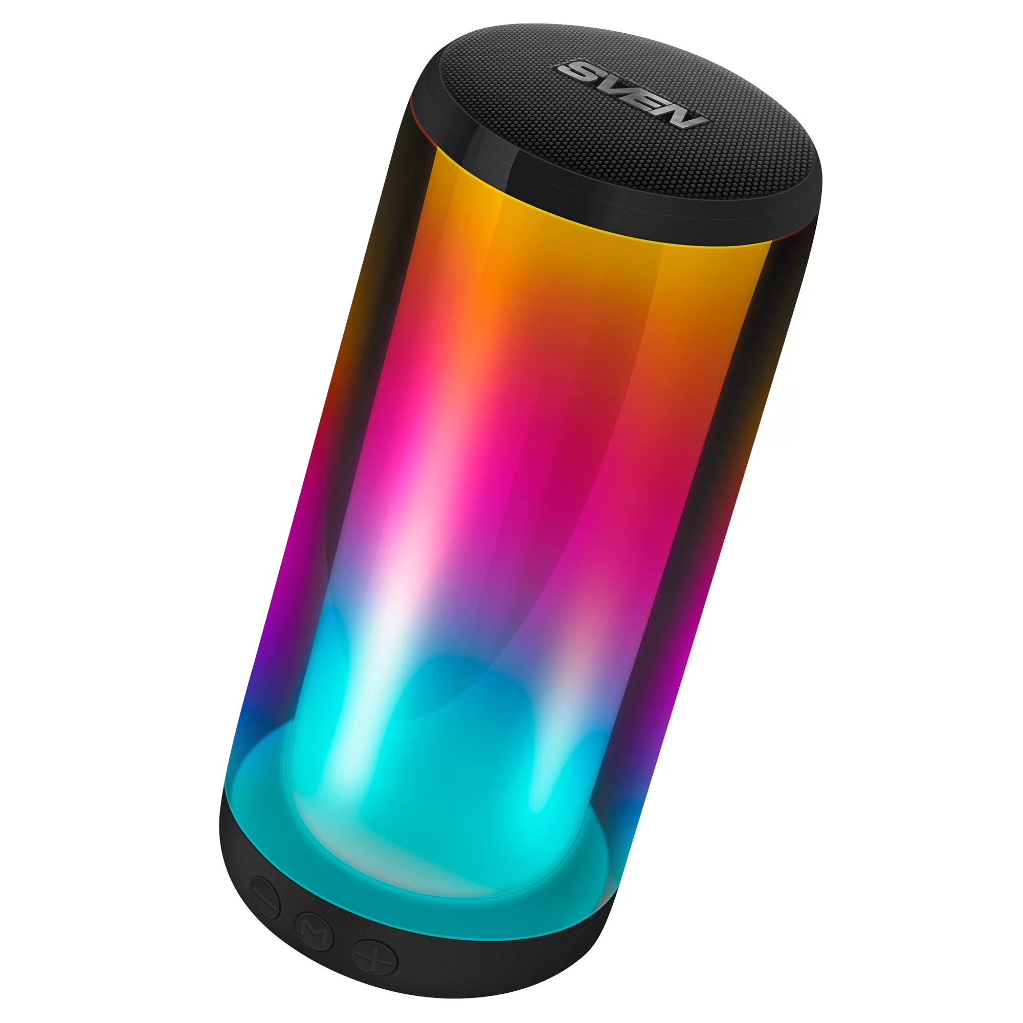 Беспроводная портативная колонка SVEN PS-260 / 10W / TWS / microSD / Bluetooth / RGB подсветка / Батарея 2000mAh / Чёрный / материал - пластик-0
