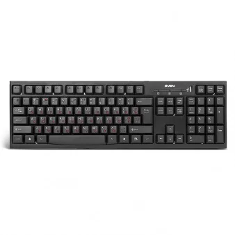 Клавиатура SVEN Standart 304* USB+HUB, черный-0