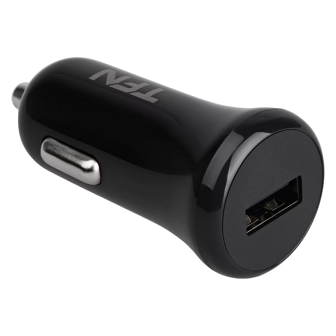 Автомобильное зарядное устройство TFN CC1U1ABK (1 USB/1A) черное-0
