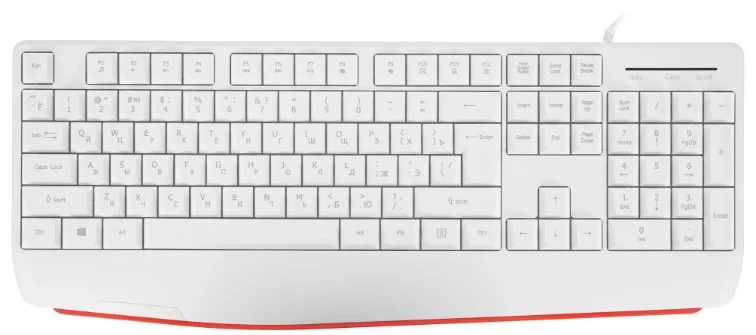 Клавиатура проводная Defender ATOM HB-546, USB, белый-0