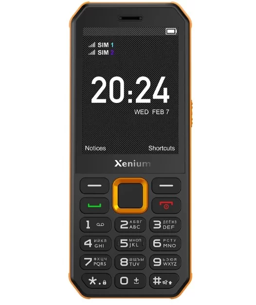 Телефон мобильный Xenium X300, оранжевый + черный-0