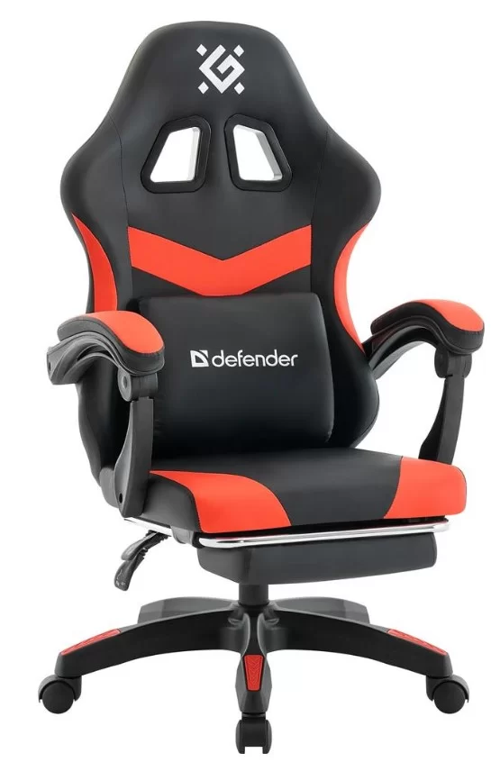 Игровое компьютерное кресло Defender Runa PRO чёрный/красный-0