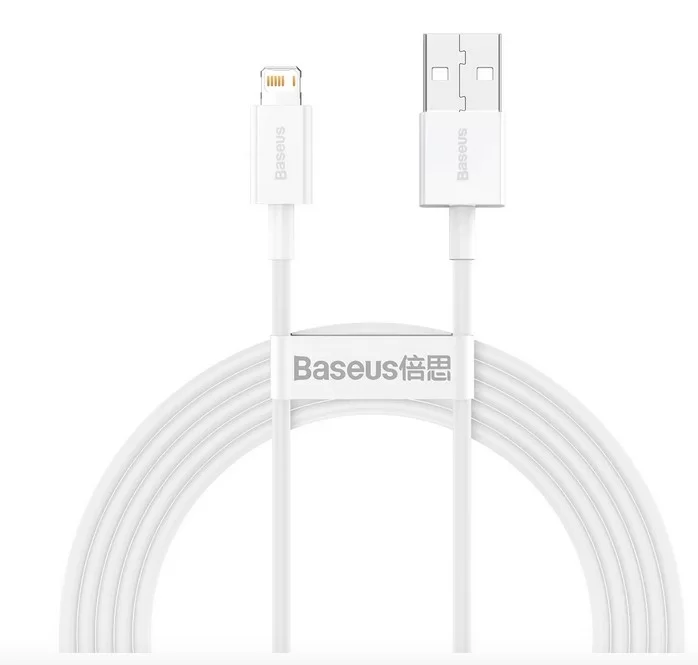 Кабель Baseus Superior Series Lightning - USB, 1м, Белый-0