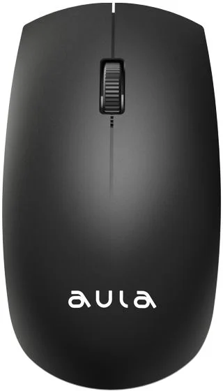 Беспроводная мышь AULA AM201, (Радиоканал/1200 dpi), Черная-0