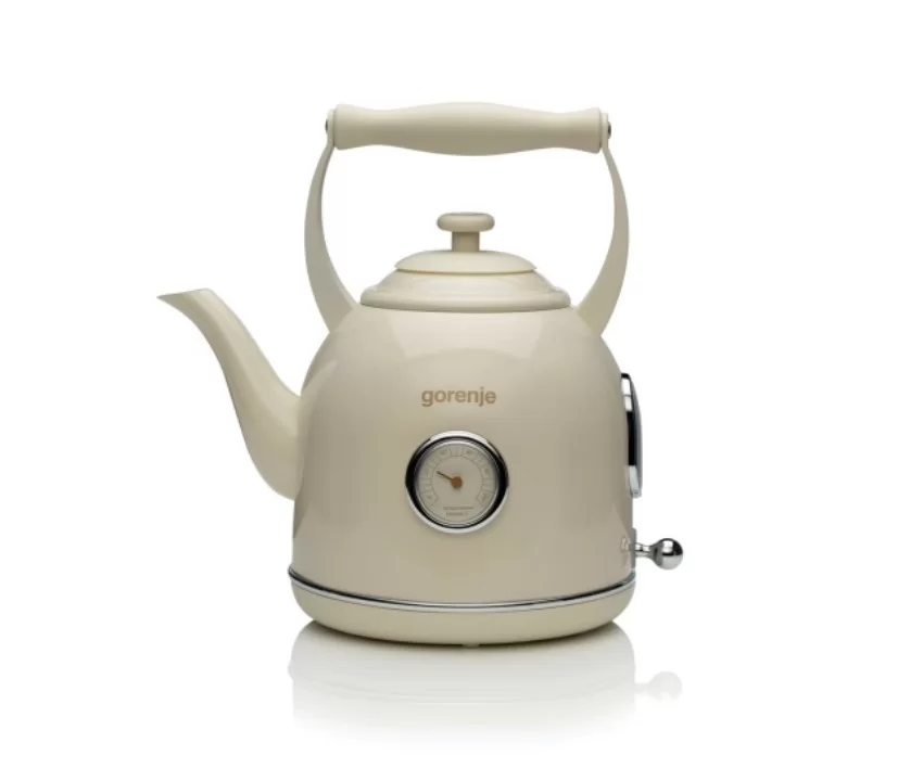 Чайник Gorenje K17CLIN (2200Вт / 1.7л / металл / бежевый)-0