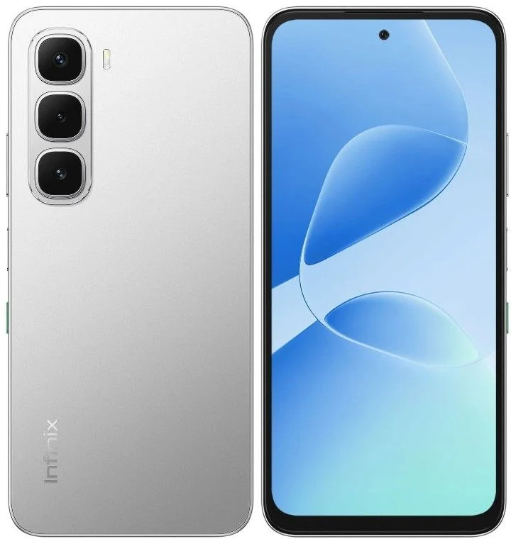 Смартфон Infinix HOT 60i 4/128 ГБ, серебристый-0