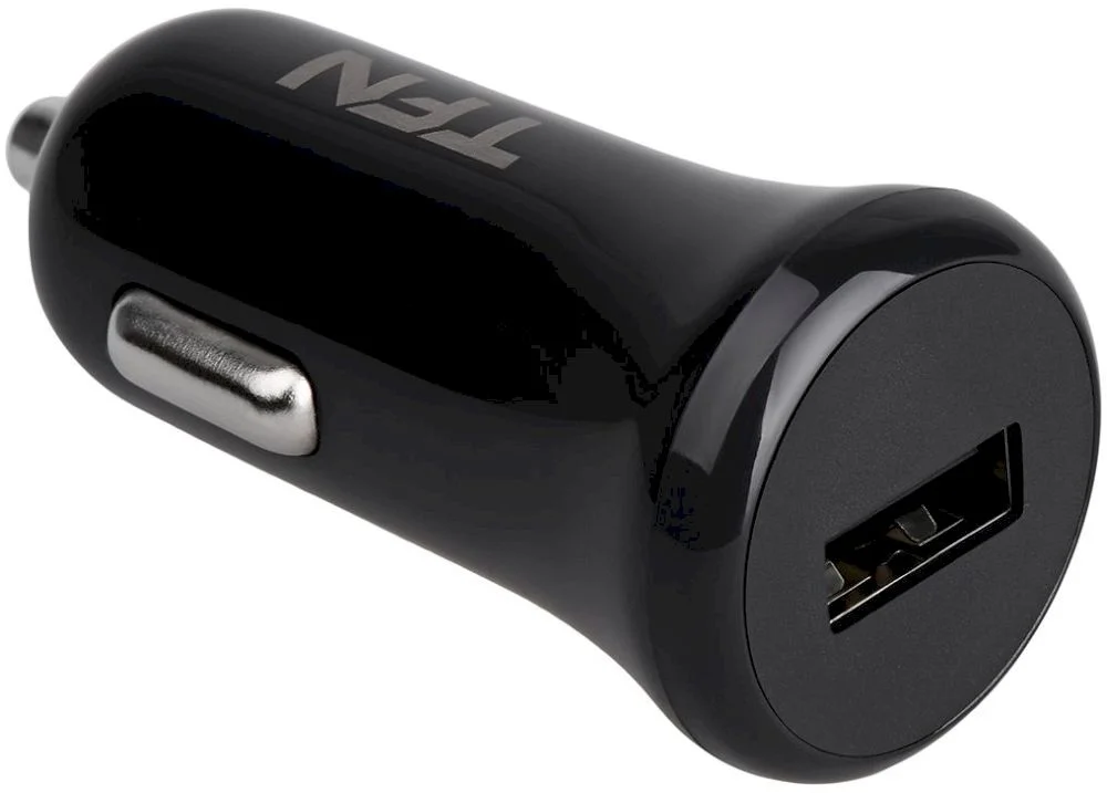 Автомобильное зарядное устройство TFN CC1U1ABK (1 USB/1A) черное-0