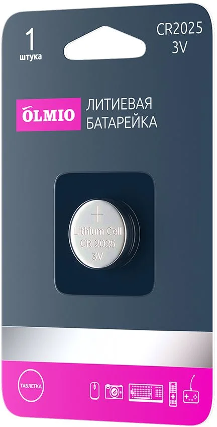 Батарейка BL1 Olmio CR2025 BL-1-0