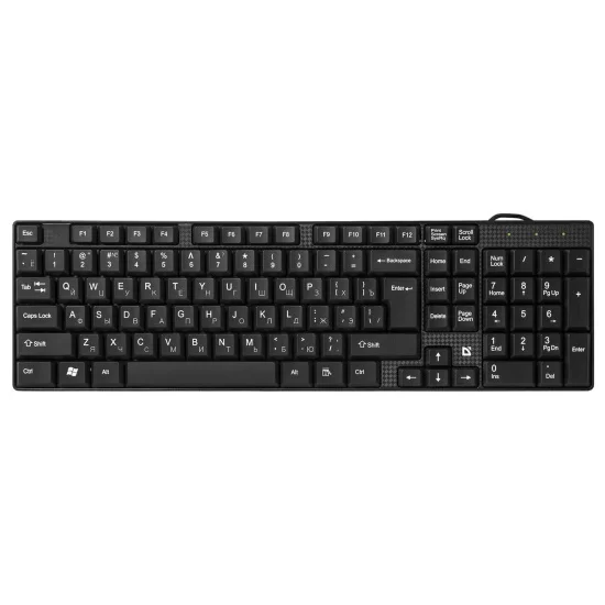 Клавиатура проводная Defender ACCENT SB-720, USB, черный-0