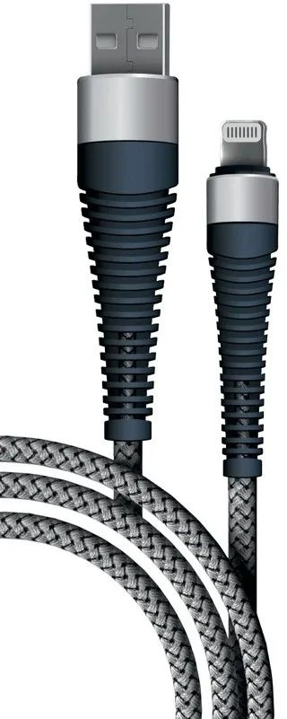 Кабель Borasco Fishbone Lightning - USB, 1м, Серый-0