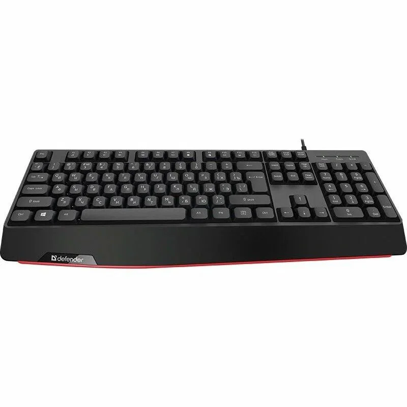 Клавиатура проводная Defender ATOM HB-546, USB, черный-0